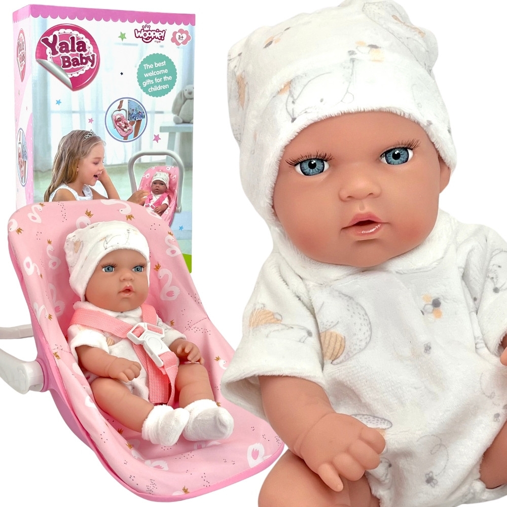 WOOPIE ROYAL rinkinys Kūdikio lėlė 30,5 cm + nešioklė Rožinė