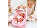 WOOPIE ROYAL Zestaw Lalka Bobas 30,5 cm + Nosidełko Różowe