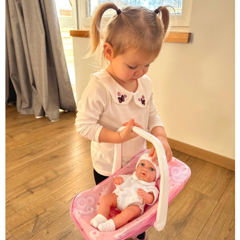 WOOPIE ROYAL rinkinys Kūdikio lėlė 30,5 cm + nešioklė Rožinė