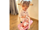 WOOPIE ROYAL rinkinys Kūdikio lėlė 30,5 cm + nešioklė Rožinė