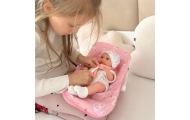 WOOPIE ROYAL Zestaw Lalka Bobas 30,5 cm + Nosidełko Różowe