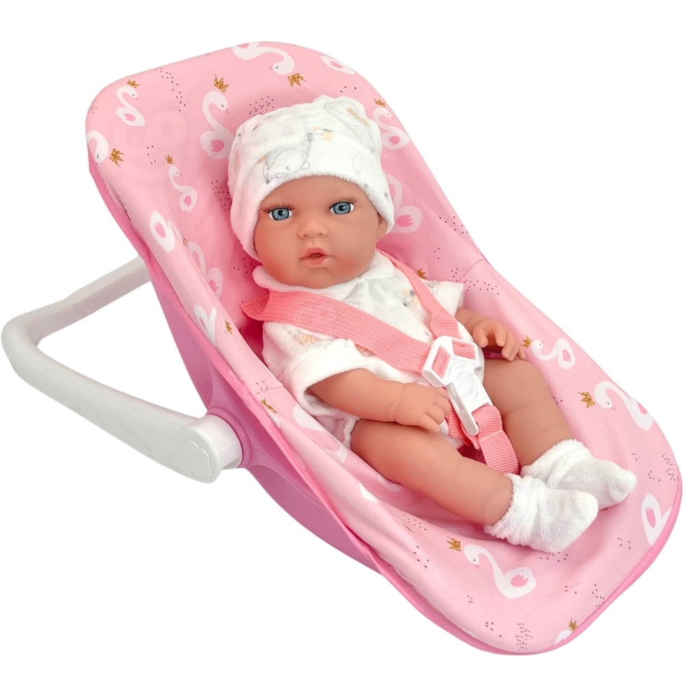 WOOPIE ROYAL rinkinys Kūdikio lėlė 30,5 cm + nešioklė Rožinė
