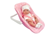 WOOPIE ROYAL rinkinys Kūdikio lėlė 30,5 cm + nešioklė Rožinė
