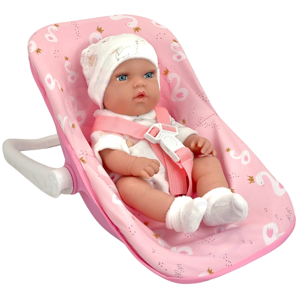 WOOPIE ROYAL rinkinys Kūdikio lėlė 30,5 cm + nešioklė Rožinė