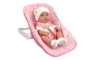 WOOPIE ROYAL Zestaw Lalka Bobas 30,5 cm + Nosidełko Różowe