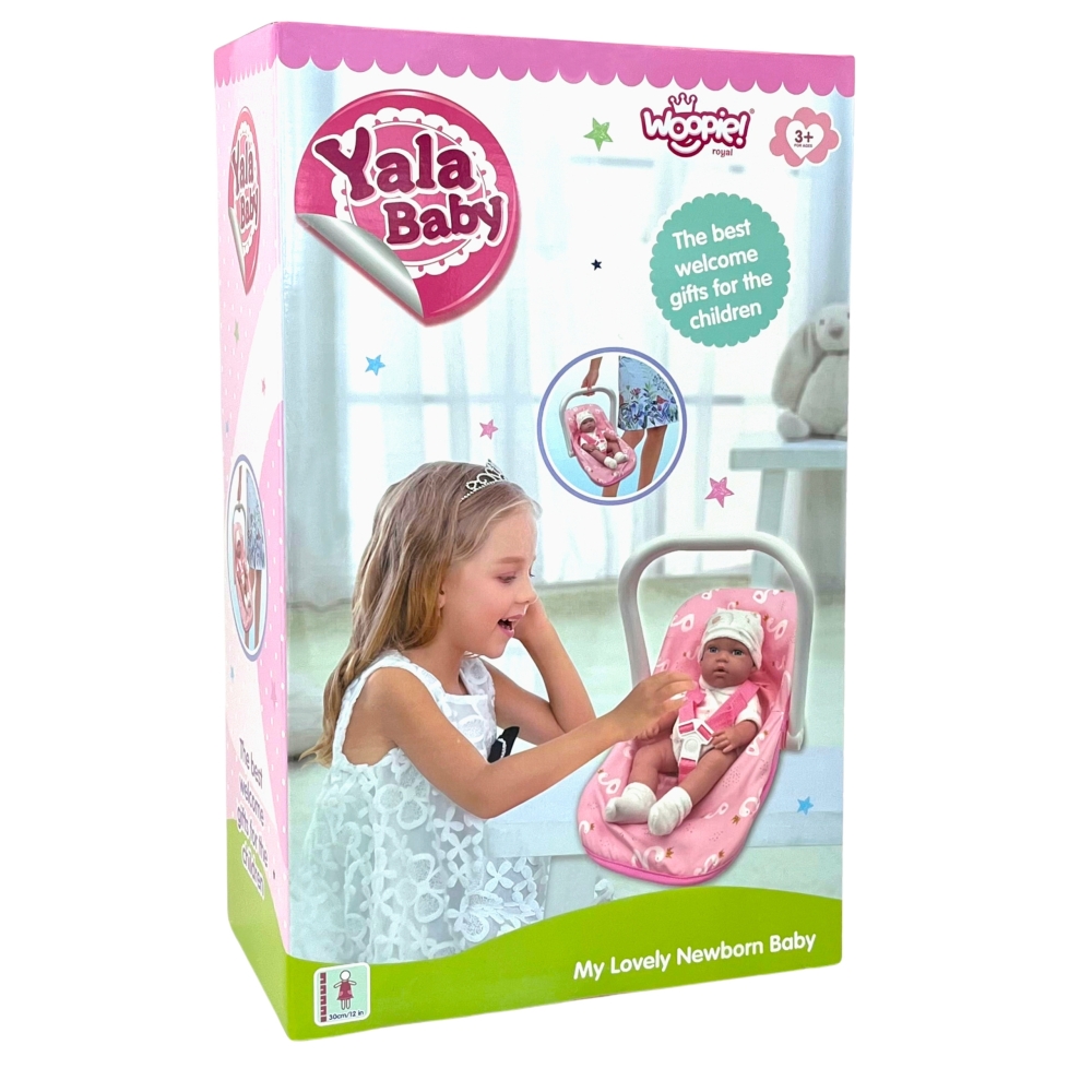 WOOPIE ROYAL rinkinys Kūdikio lėlė 30,5 cm + nešioklė Rožinė