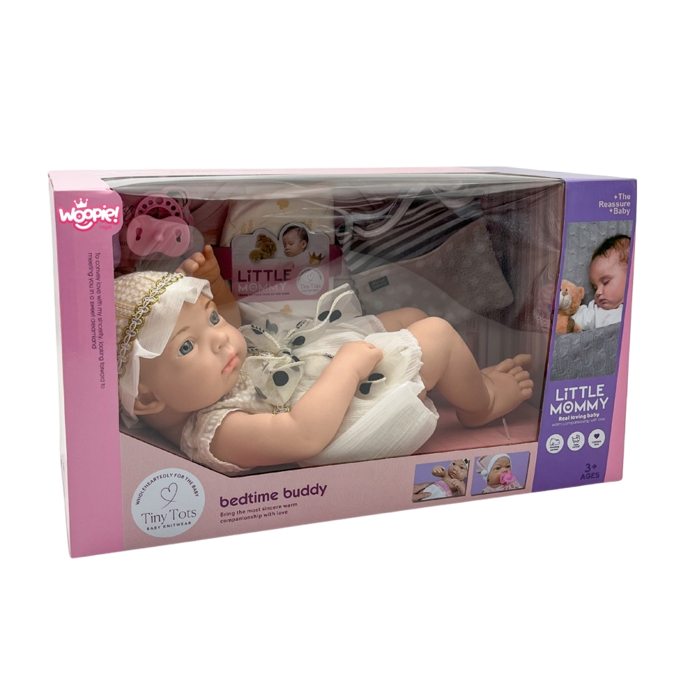 Lėlė kūdikis WOOPIE ROYAL su priedais 38 cm