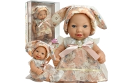Lėlė kūdikis WOOPIE ROYAL 24 cm su zuikio suknele ir kepuraite