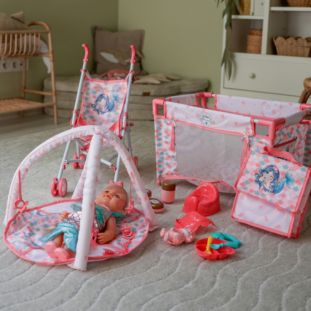 Lėlė kūdikis WOOPIE ROYAL 36 cm Interaktyvi undinėlė XXL 18in1-Žaislai, Lėlės ir jų priedai, Lėlės-e-vaikas