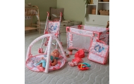 WOOPIE ROYAL Lalka Bobas 36 cm Syrenka Interaktywna Zestaw XXL Opiekunka 18w1