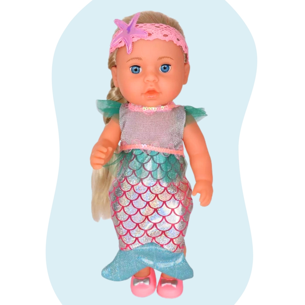 Lėlė kūdikis WOOPIE ROYAL 36 cm Interaktyvi undinėlė XXL 18in1-Žaislai, Lėlės ir jų priedai, Lėlės-e-vaikas