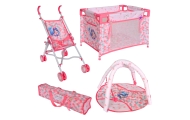 WOOPIE ROYAL Lalka Bobas 36 cm Syrenka Interaktywna Zestaw XXL Opiekunka 18w1