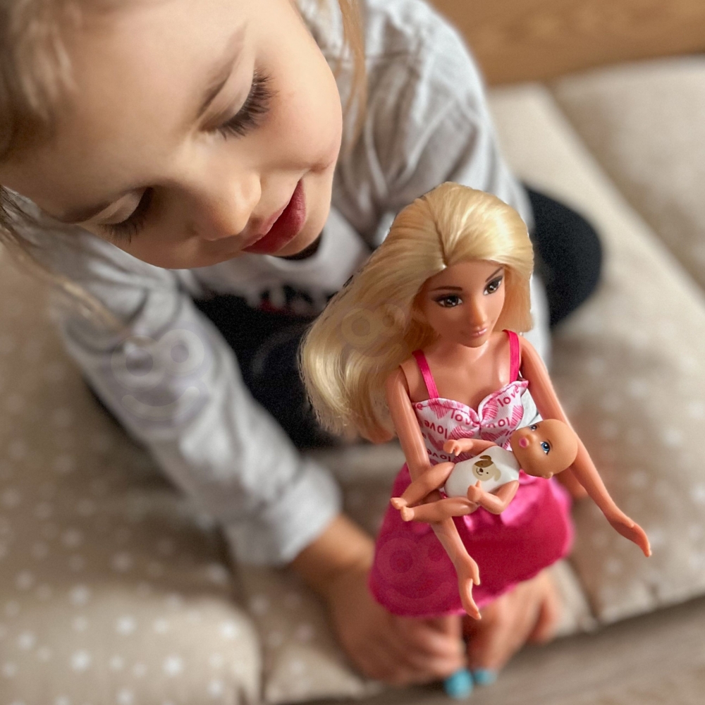 Lėlių rinkinys Lily WOOPIE ROYAL maitinimo kėdutės priedai-Žaislai, Lėlės ir jų priedai, Lėlės-e-vaikas