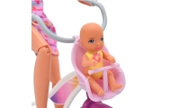 WOOPIE ROYAL Lalka Lily Rowerzystka Bobas w Foteliku Rower