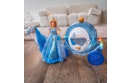 Lėlė Ledo princesė Lily ir stebuklinga karieta WOOPIE ROYAL priedai