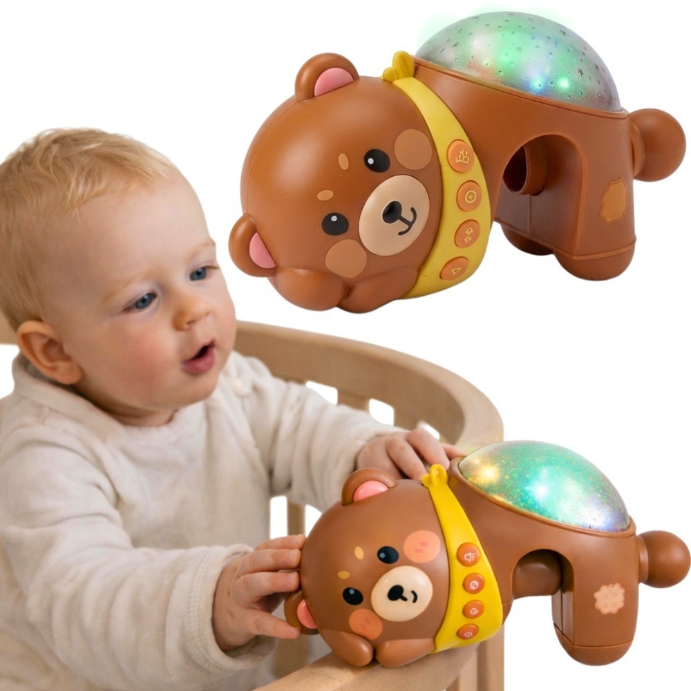 Žvaigždžių projektorius WOOPIE BABY naktinė šviesa Meškiukas-Miegui, Žaislai, Migdukai ir karuselės, Kūdikiams, Miego žaislai-e-