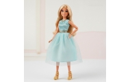 WOOPIE ROYAL Lily Doll 30 cm Long Blonde Hair Elegant Turquoise Dress