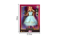 WOOPIE ROYAL Lily Doll 30 cm Long Blonde Hair Elegant Turquoise Dress