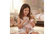 WOOPIE ROYAL Lalka Lily 30 cm Długie Blond Włosy Różowa Suknia Biżuteria