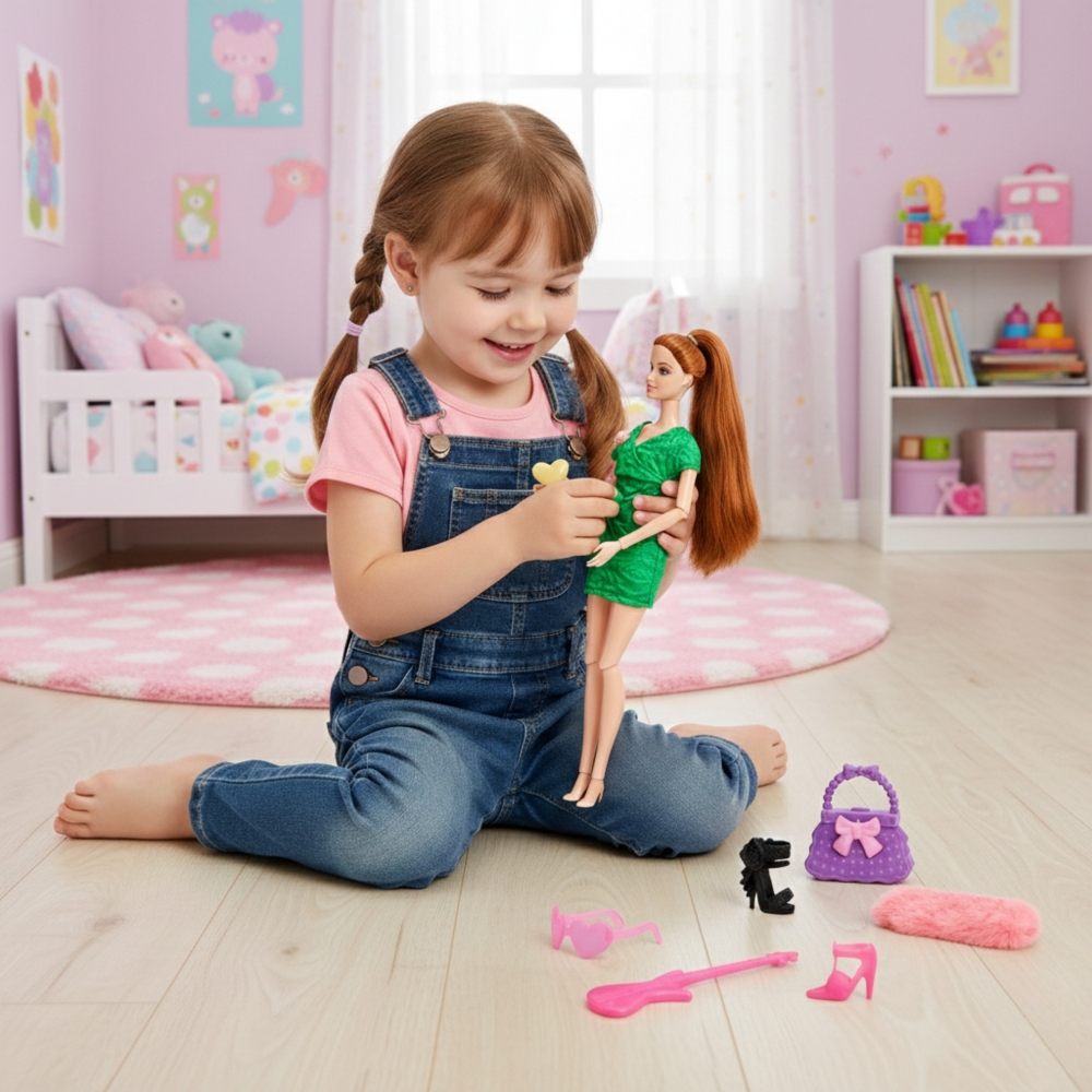 Lėlė Emi 30 cm WOOPIE ROYAL - 12 paslėptų siurprizų + drabužiai ir aksesuarai-Žaislai, Lėlės ir jų priedai, Lėlės-e-vaikas
