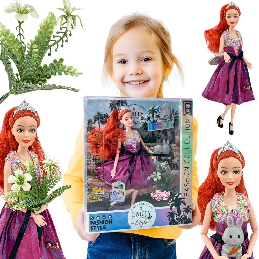 Lėlė Emi Style Fashion WOOPIE ROYAL 32 cm - stilinga princesė su rožine suknele ir aksesuarais-Žaislai, Lėlės ir jų priedai, Lėl