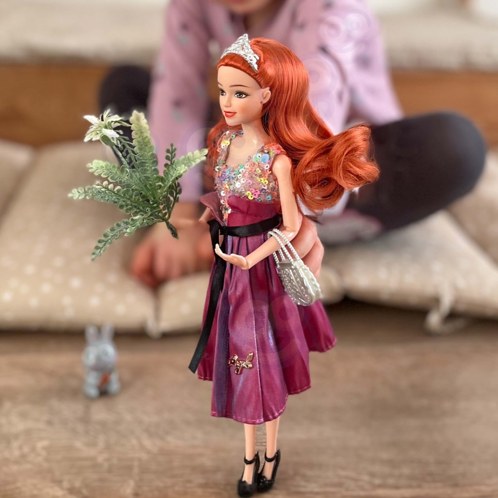 Lėlė Emi Style Fashion WOOPIE ROYAL 32 cm - stilinga princesė su rožine suknele ir aksesuarais-Žaislai, Lėlės ir jų priedai, Lėl