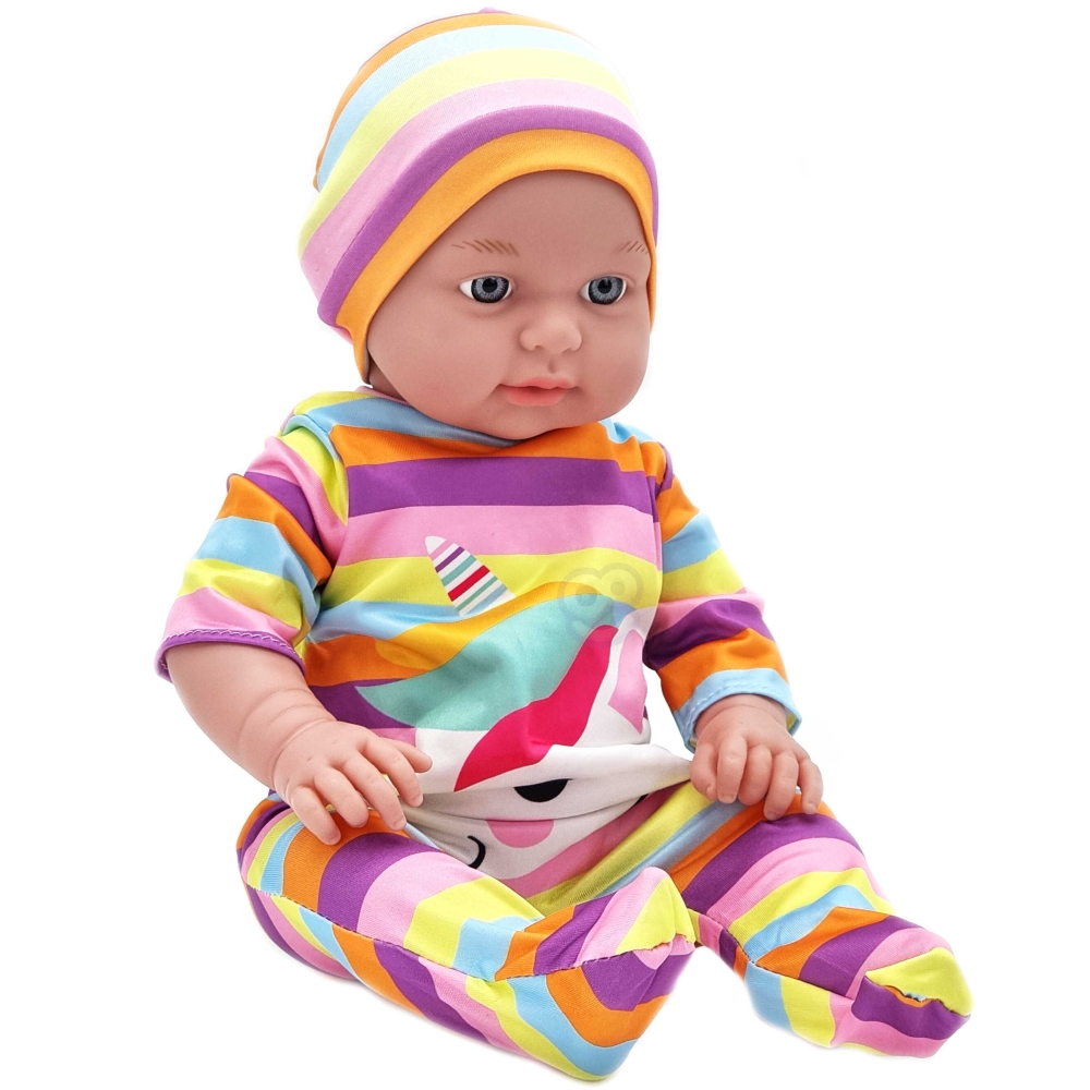 WOOPIE ROYAL Ubranko dla Lalki Zestaw Pajacyk Body Jednorożec Czapeczka 43-46 cm					