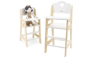 VIGA PolarB White Wooden Feeding Chair for Dolls					