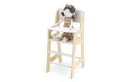 VIGA PolarB White Wooden Feeding Chair for Dolls					