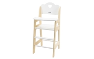 VIGA PolarB White Wooden Feeding Chair for Dolls					