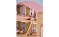 VIGA PolarB Large Wooden Dollhouse 17 pcs.					