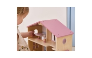 VIGA PolarB Large Wooden Dollhouse 17 pcs.					
