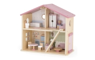 VIGA PolarB Large Wooden Dollhouse 17 pcs.					