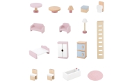VIGA PolarB Large Wooden Dollhouse 17 pcs.					