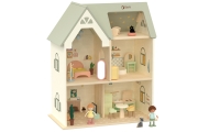 CLASSIC WORLD Wielki Drewniany Domek dla Lalek z mebelkami