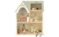 CLASSIC WORLD Wielki Drewniany Domek dla Lalek z mebelkami