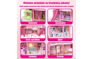 Lėlių namelis WOOPIE Villa su apšvietimu ir priedais, lėle 296el.