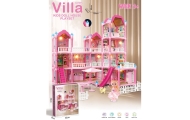 Lėlių namelis WOOPIE Villa su apšvietimu ir priedais, lėle 296el.