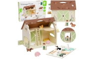 CLASSIC WORLD Wooden Farm House Vintage Figure Set 17 pcs.
