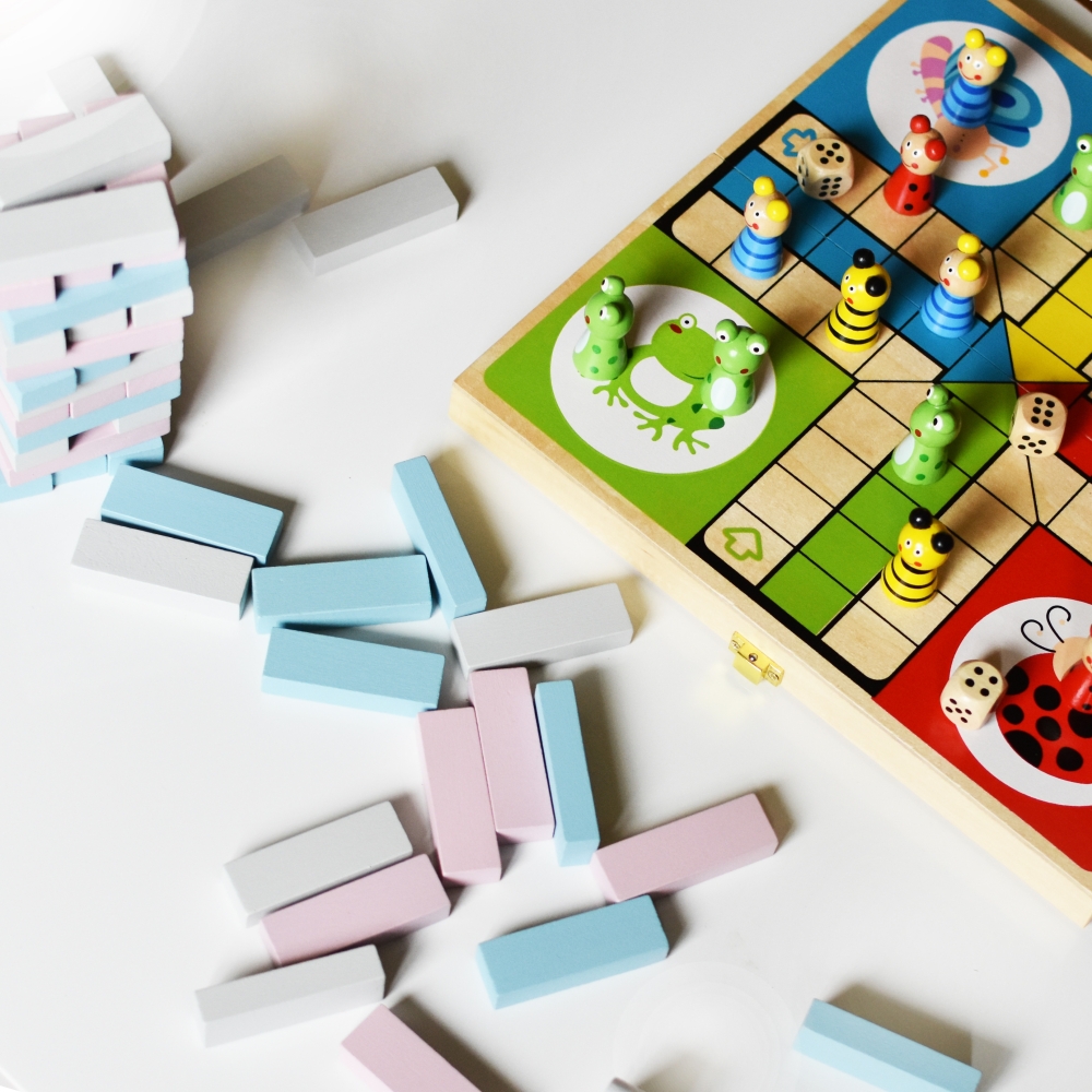 VIGA Wooden Ludo Game 