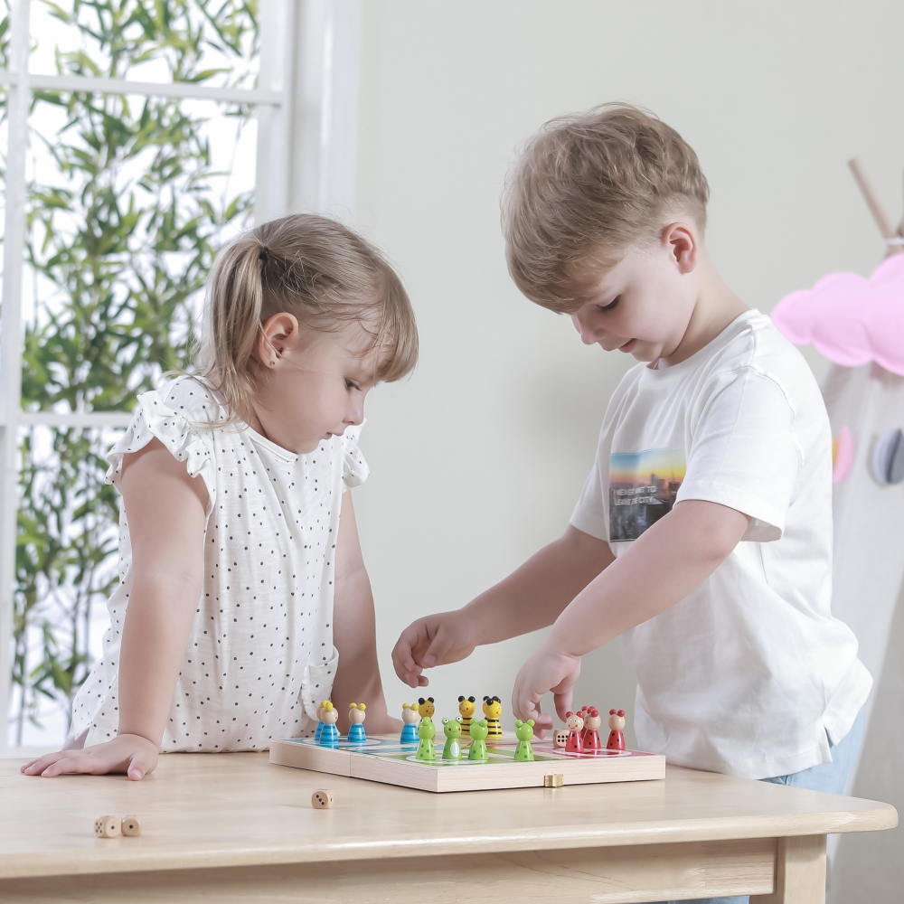 Medinis žaidimas VIGA „Ludo“-Žaislai, Stalo žaidimai, Įvairūs stalo žaidimai-e-vaikas