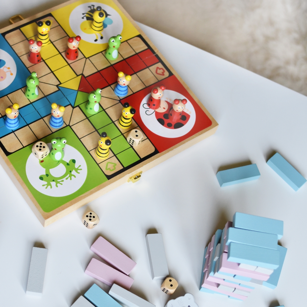 VIGA Wooden Ludo Game 