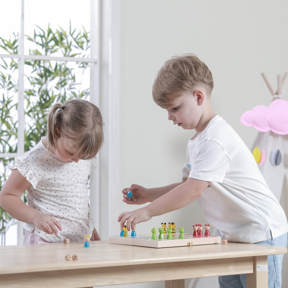 VIGA Wooden Ludo Game 