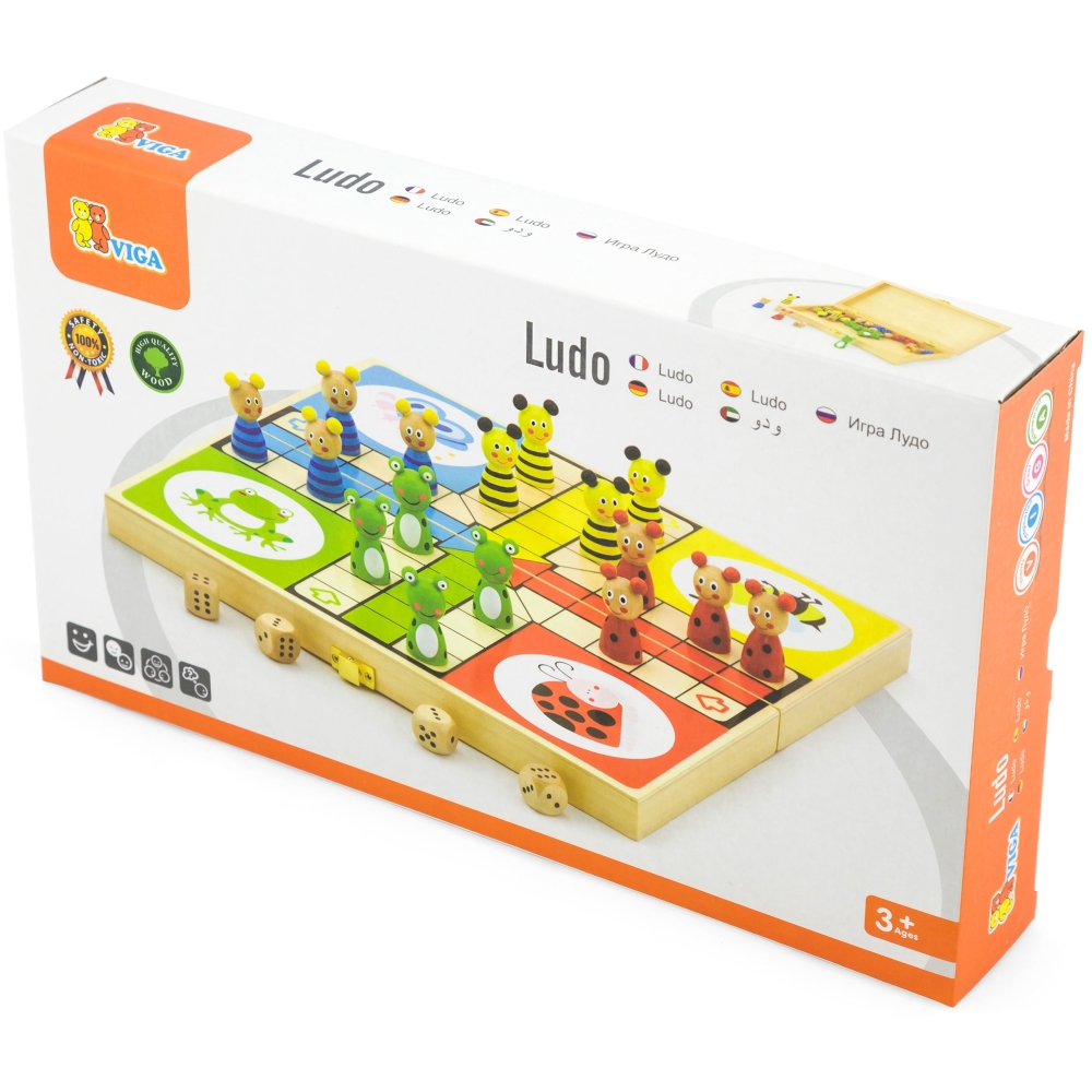 Medinis žaidimas VIGA „Ludo“-Žaislai, Stalo žaidimai, Įvairūs stalo žaidimai-e-vaikas