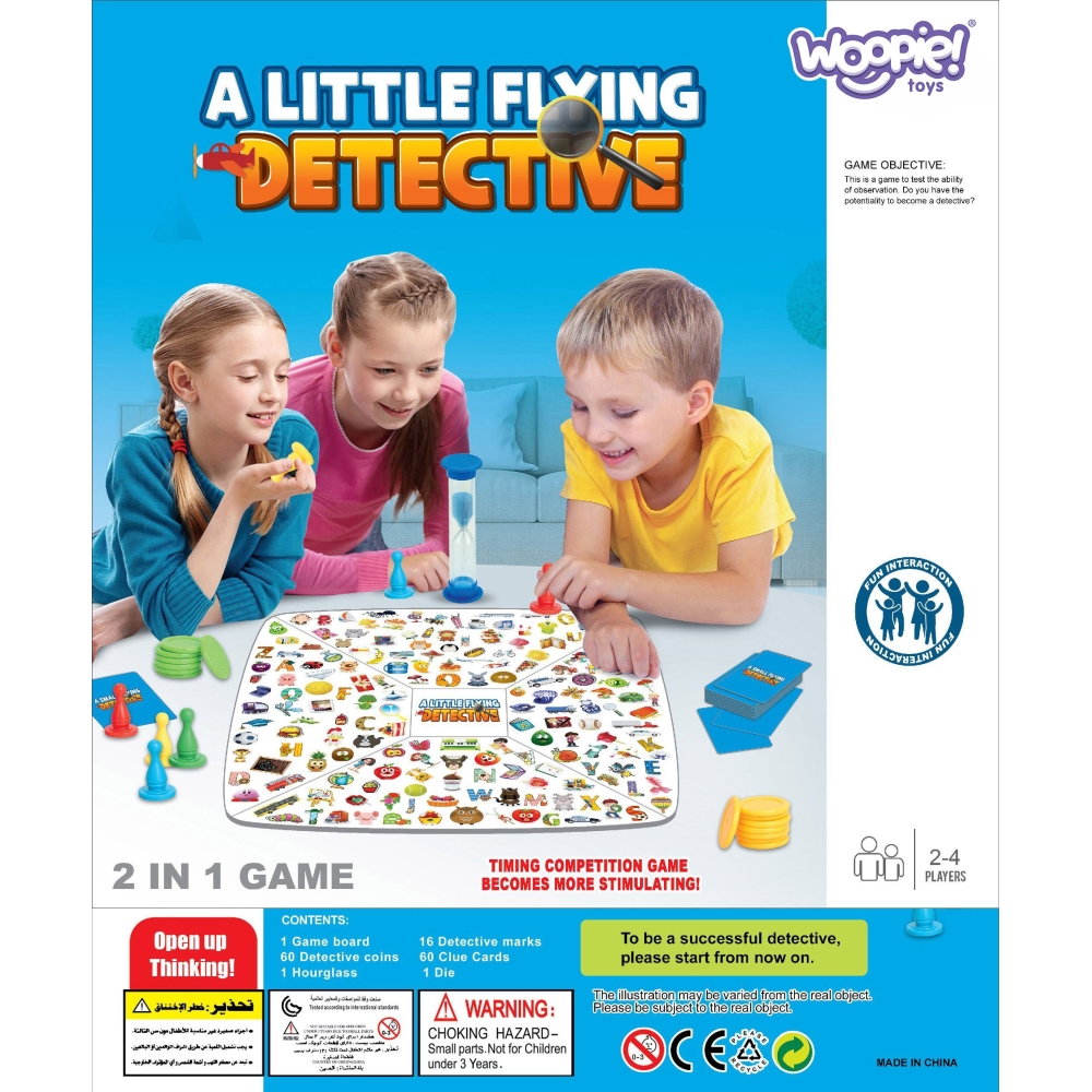 WOOPIE stalo žaidimas 2in1 Mažasis Detektyvas + Kinietis