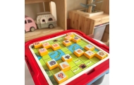 WOOPIE Stolik Gier Planszowych Logicznych 65 el. Zestaw 10w1					