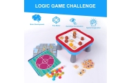 WOOPIE Stolik Gier Planszowych Logicznych 65 el. Zestaw 10w1					