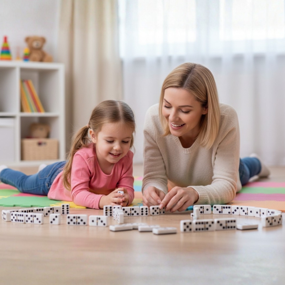 Klasikinis loginis žaidimas WOOPIE Domino 28 el.-Žaislai, Stalo žaidimai, Įvairūs stalo žaidimai-e-vaikas
