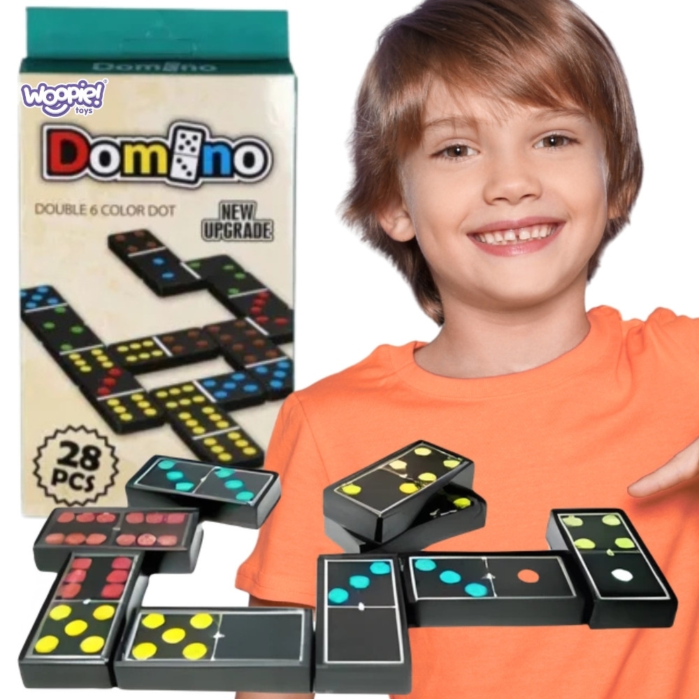 Šeimos loginis žaidimas Domino WOOPIE 28 el.-Žaislai, Stalo žaidimai, Įvairūs stalo žaidimai-e-vaikas