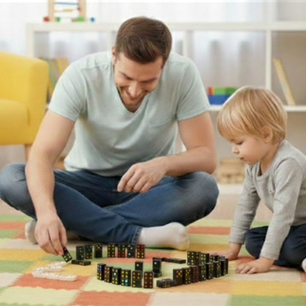 Šeimos loginis žaidimas Domino WOOPIE 28 el.-Žaislai, Stalo žaidimai, Įvairūs stalo žaidimai-e-vaikas